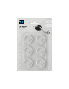 CLIP ADHESIVO PARA CABLES TRANSPARENTE 2