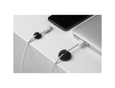CLIP ADHESIVO PARA CABLES TRANSPARENTE