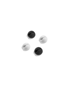MINI CLIP ADHESIVO CABLES BLANCO/NEGRO