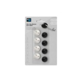 MINI CLIP ADHESIVO CABLES BLANCO/NEGRO