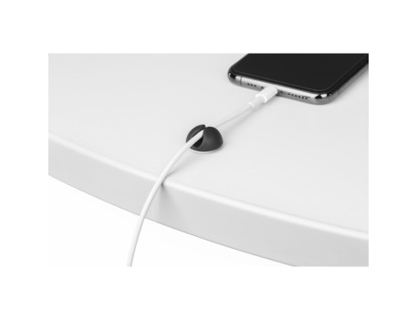 MINI CLIP ADHESIVO CABLES BLANCO/NEGRO