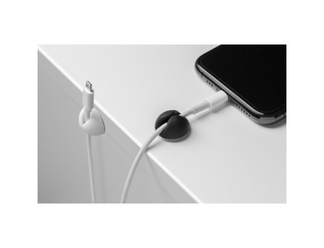 MINI CLIP ADHESIVO CABLES TRANSPARENTE