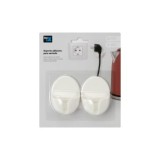 SOPORTE ADHESIVO PARA ENCHUFE BLANCO SAINT GENIS