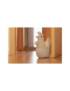TOPE PUERTA TEXTIL DECORATIVO GALLINA BEIGE 1KG 2