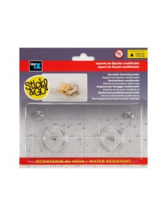 SOPORTE FIJACIÓN REUTILIZABLE STICK&GO CON ROSCA 2