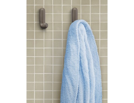 COLGADOR ADHESIVO FORMA J BLANCO PARA BAÑO