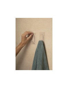 COLGADOR ADHERENTE REUTILIZABLE TRANSPARENTE J 2