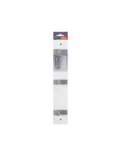 COLGADOR MADERA HAYA MACIZA 3 GANCHOS BLANCO 2