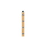 COLGADOR MADERA HAYA MACIZA 4 GANCHOS NATURAL