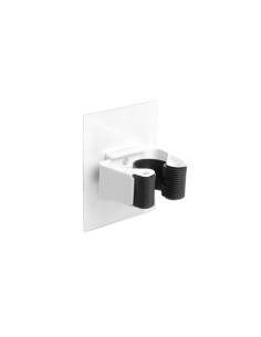 COLGADOR REMOVIBLE ADHESIVO ESCOBAS BLANCO