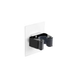 COLGADOR REMOVIBLE ADHESIVO ESCOBAS NEGRO