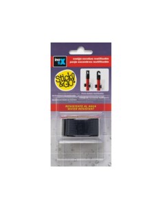 COLGADOR REMOVIBLE ADHESIVO ESCOBAS NEGRO 2