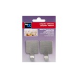 COLGADOR ADHESIVO ACERO INOXIDABLE 2 UNID