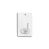 GANCHO ADHESIVO BLANCO 2 UNIDADES ACERO INOX