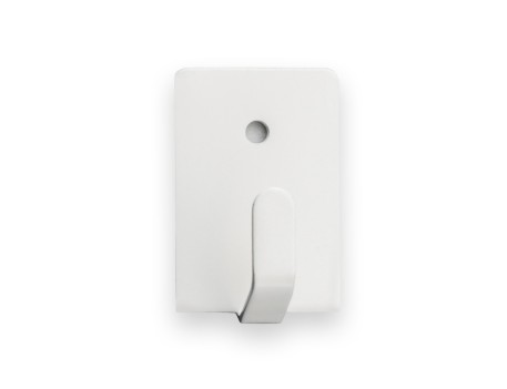 GANCHO ADHESIVO BLANCO 4 UNIDADES ACERO INOX