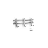 COLGADOR PARED ACERO INOXIDABLE 3 GANCHOS