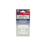 COLGADOR ADHESIVO RAMA DOBLE BLANCO BAÑO