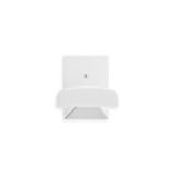 COLGADOR ADHESIVO BLANCO BASE ACERO INOXIDABLE