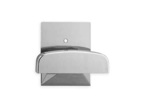 COLGADOR ADHESIVO CROMADO BASE INOX - 1 UNIDAD