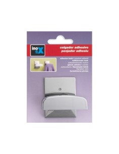 COLGADOR ADHESIVO CROMADO BASE INOX - 1 UNIDAD 2