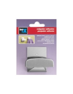 COLGADOR ADHESIVO CROMO MATE ACERO INOXIDABLE 2
