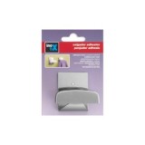 COLGADOR ADHESIVO CROMO MATE ACERO INOXIDABLE