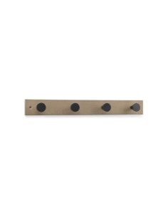 COLGADOR MADERA HAYA 4 POMOS CERTIFICADO PEFC