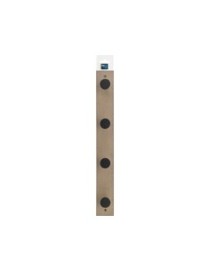 COLGADOR MADERA HAYA 4 POMOS CERTIFICADO PEFC 2