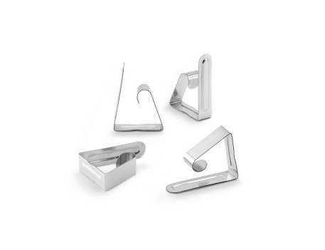 PINZA SUJETAMANTEL ACERO INOXIDABLE METALICA