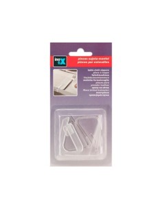 PINZA SUJETAMANTEL TRANSPARENTE PARA MESA 2