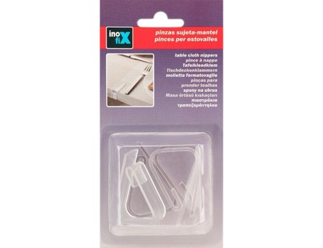PINZA SUJETAMANTEL TRANSPARENTE PARA MESA