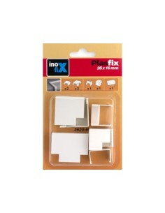 BLISTER 7 ACCESORIOS CANALETA 25X16MM BLANCO 2