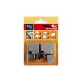 BLISTER 7 ACCESORIOS CANALETA 16X10MM GRIS METÁLICO
