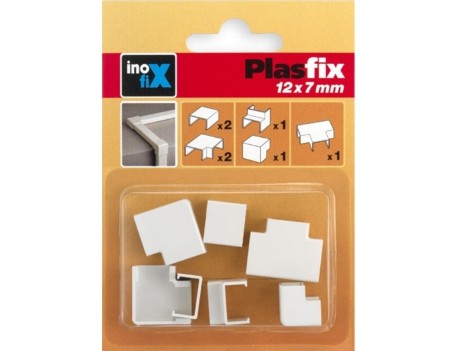 BLISTER 7 ACCESORIOS CANALETA 12X7MM SURTIDO