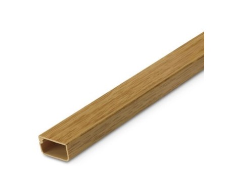 CANALETA ADHESIVA 21X11.5MM MADERA CLARA 2M