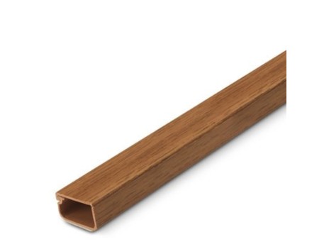 CANALETA ADHESIVA 21X11.5MM MADERA OSCURA 2M