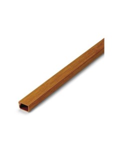 CANALETA ADHESIVA 16X10MM 2 METROS MADERA OSCURA