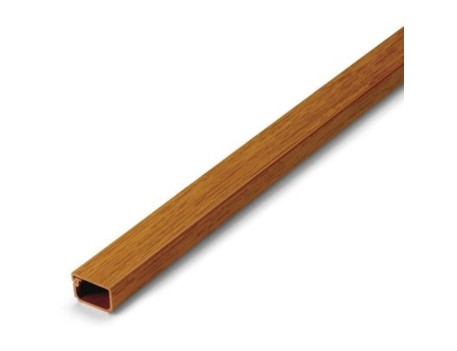 CANALETA ADHESIVA 16X10MM 2 METROS MADERA OSCURA