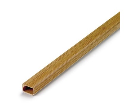 CANALETA ADHESIVA 16X10MM 2 METROS MADERA CLARA