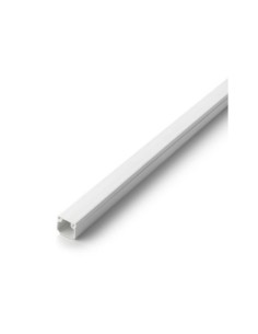 CANALETA ADHESIVA 16X16MM BLANCA TAPA EXTRAÍBLE 2M