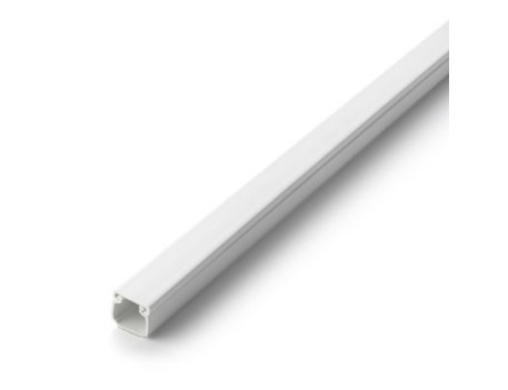 CANALETA ADHESIVA 16X16MM BLANCA TAPA EXTRAÍBLE 2M