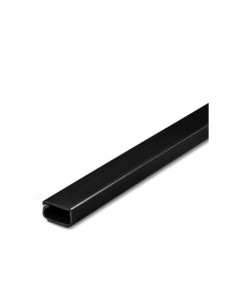 CANALETA ADHESIVA 21X11,5MM NEGRA TAPA BISAGRA 2M