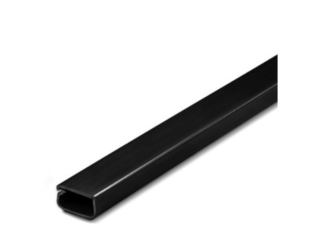 CANALETA ADHESIVA 21X11,5MM NEGRA TAPA BISAGRA 2M