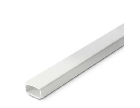 CANALETA ADHESIVA 21X11,5MM BLANCA TAPA BISAGRA 2M
