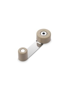 TOPE RETENEDOR GIRATORIO METÁLICO BEIGE ADHESIVO