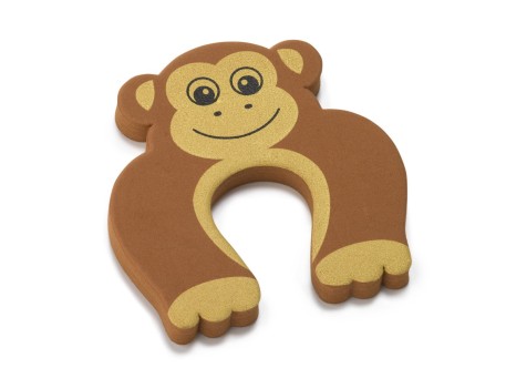 TOPE SALVADEDOS PUERTA MARRÓN CON FIGURA ANIMAL