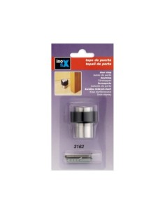 TOPE PUERTA ALTO ACERO INOX CON AMORTIGUADOR CAUCHO 2
