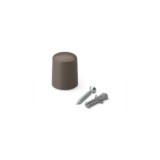 TOPE PUERTA CON TORNILLO MARRÓN PACK 2 UDS