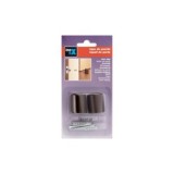 TOPE PUERTA CON TORNILLO MARRÓN PACK 2 UDS