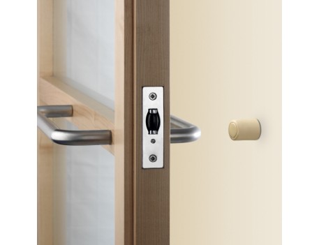 TOPE PUERTA CON TORNILLO MARRÓN PACK 2 UDS